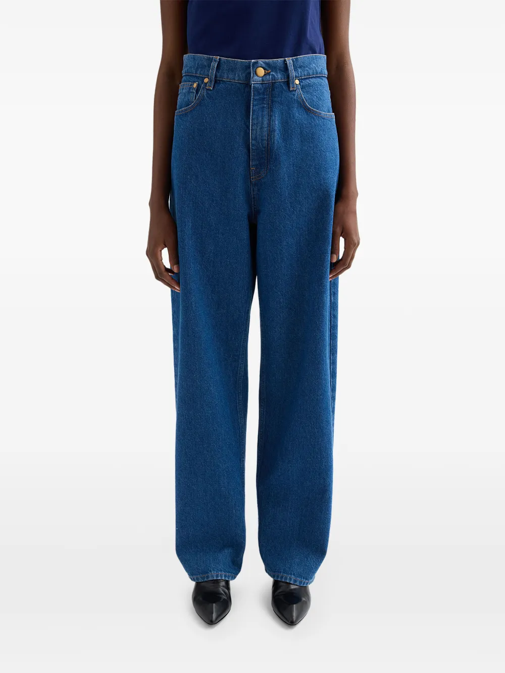  Jil Sander Vaqueros Holgados - Azul 