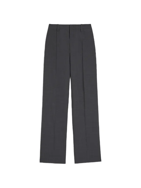 Jil Sander Wool Poplin Trousers in Grey