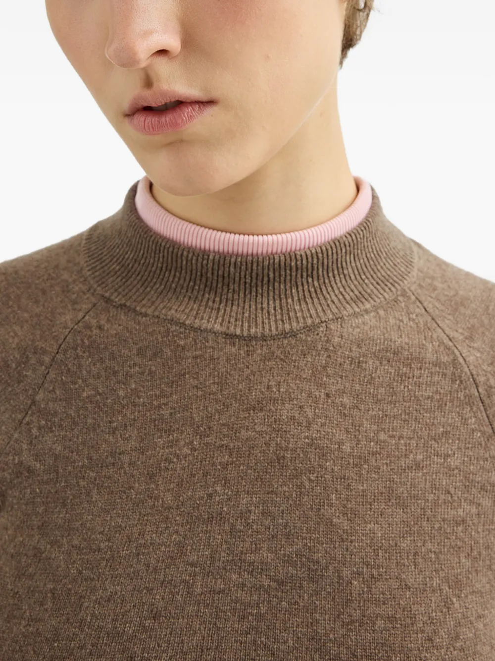  Jil Sander Pull Crop - Marron 