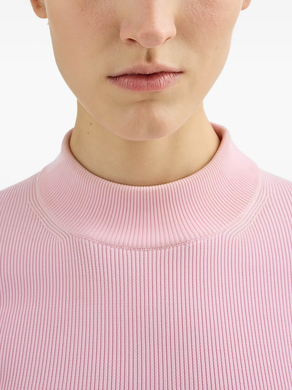  Jil Sander Mock-neck Sweater - Pink 