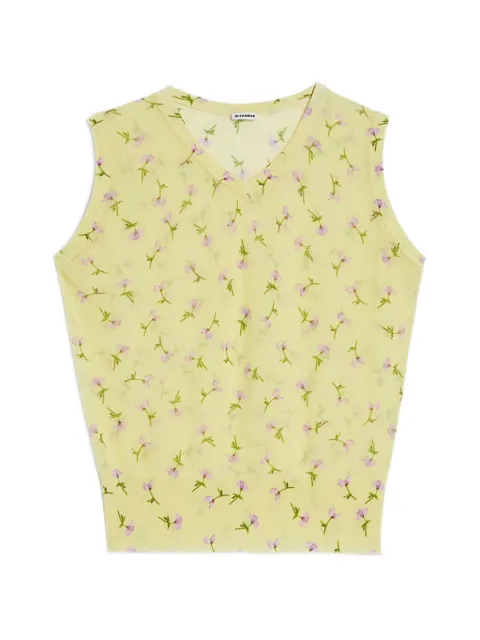 Jil Sander chaleco estampado