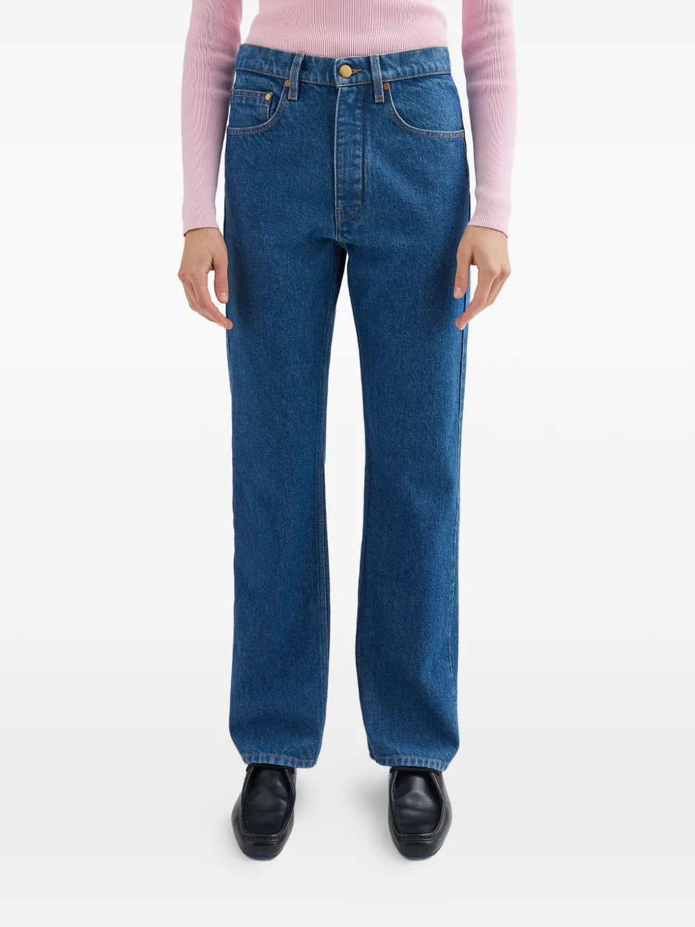  Jil Sander Vaqueros Rectos - Azul 