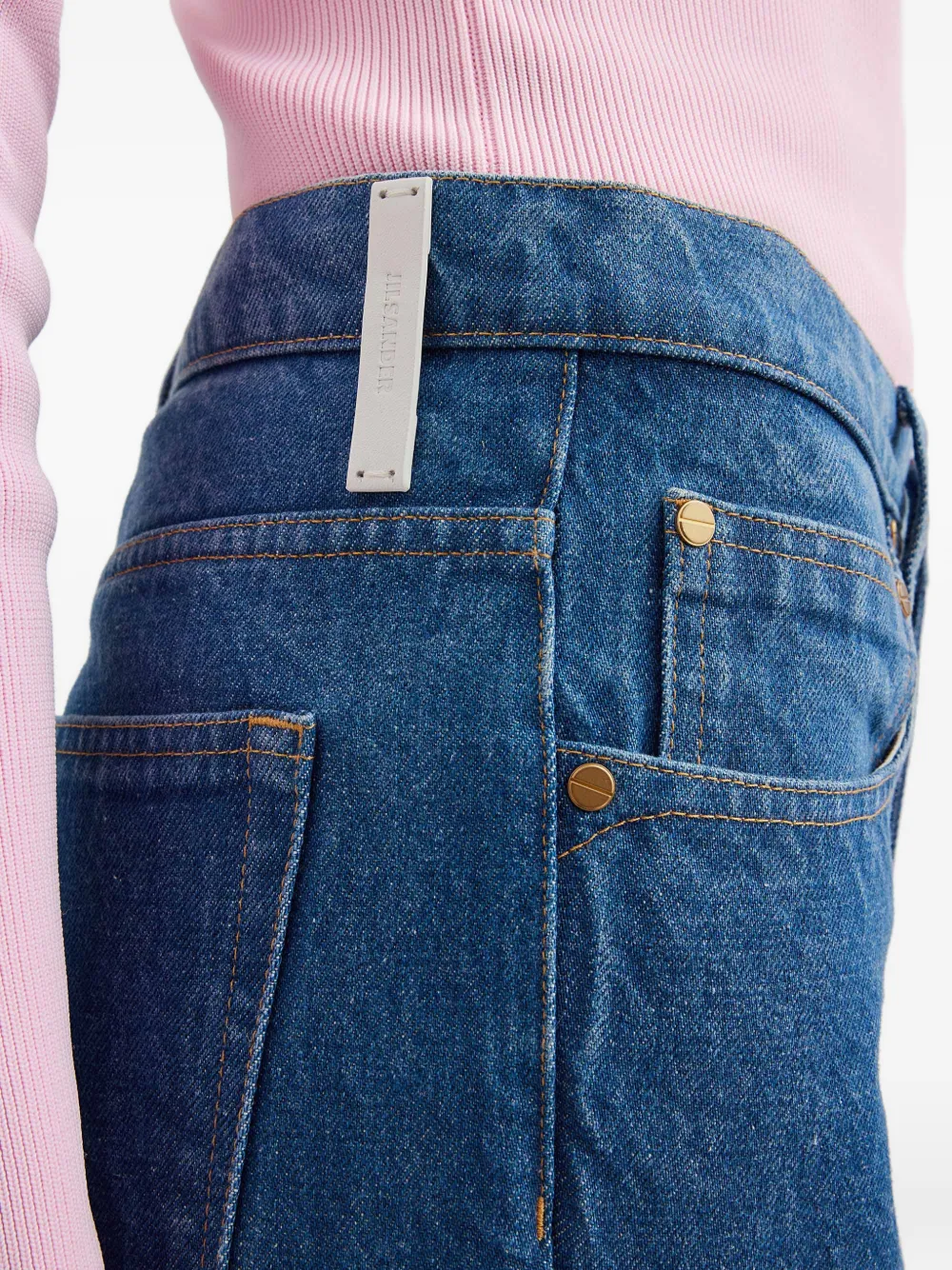Jil Sander Straight jeans Blauw