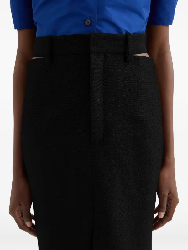 Jil Sander カットアウト スカート | ブラック | FARFETCH JP