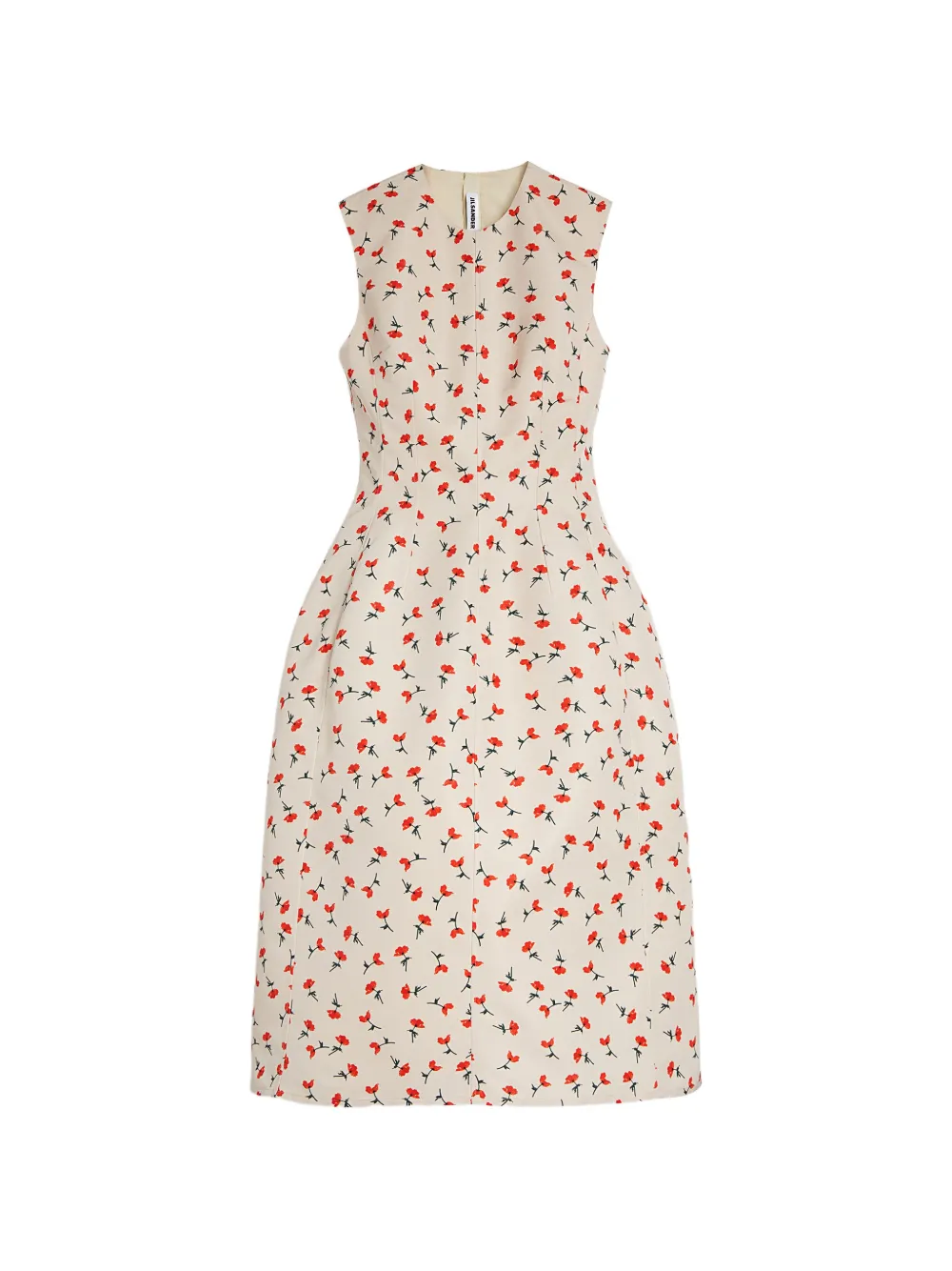 Jil Sander Abito midi con stampa - Toni neutri