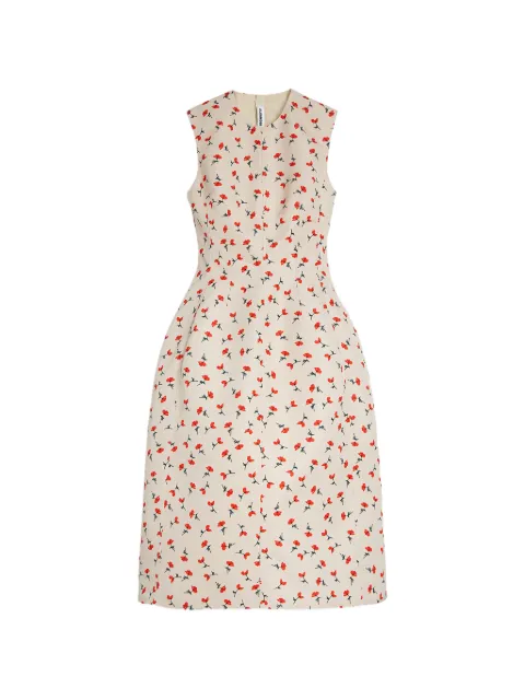 Jil Sander printed midi dress