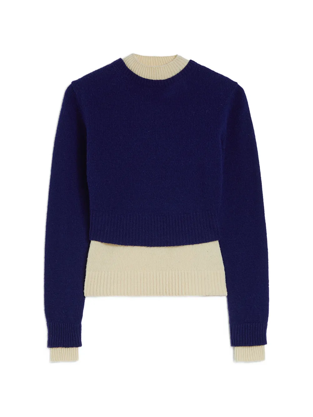 Jil Sander Maglione con collo rialzato - Blu