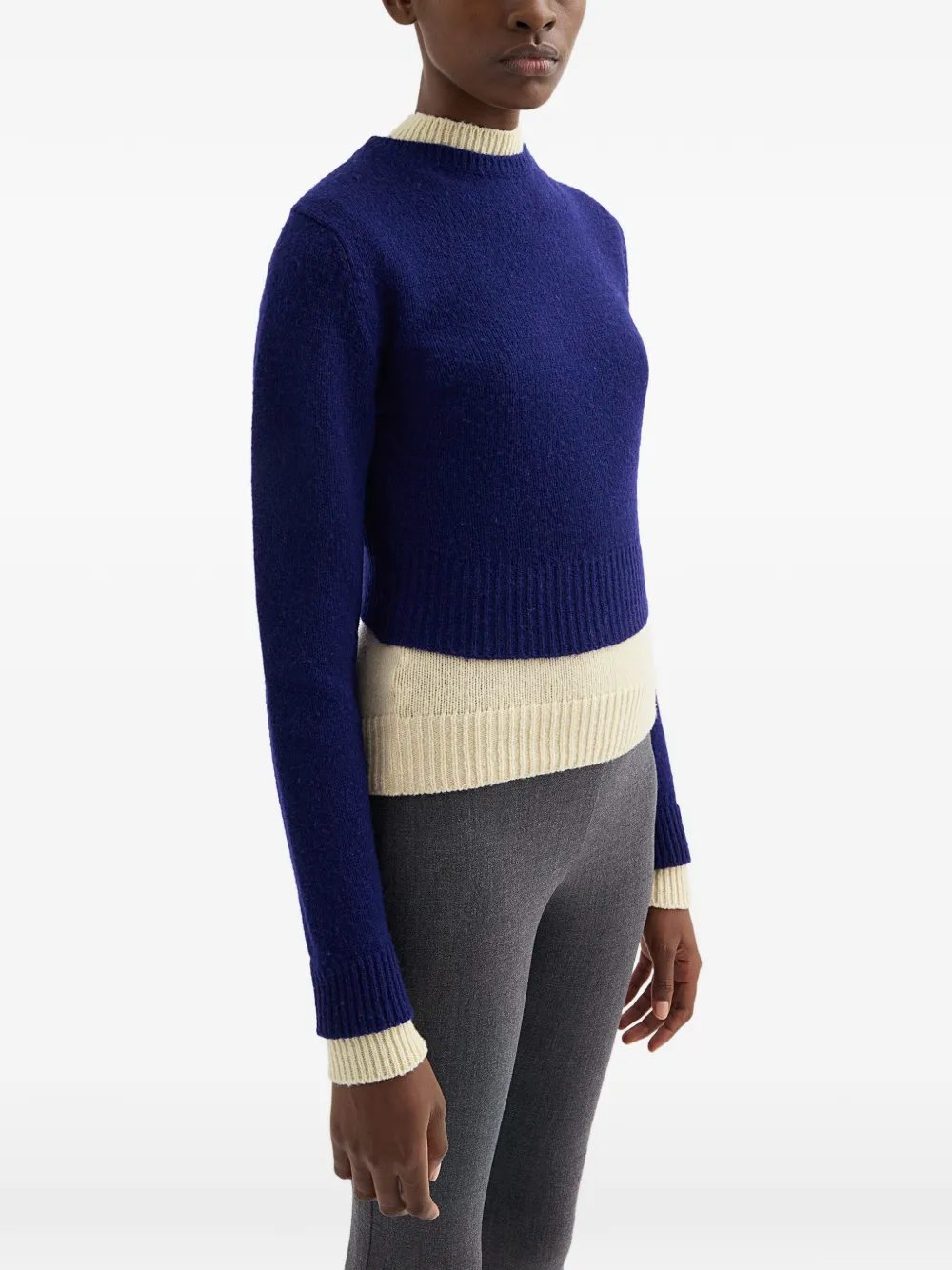 Jil Sander mock-neck Sweater | Blue | FARFETCH AO