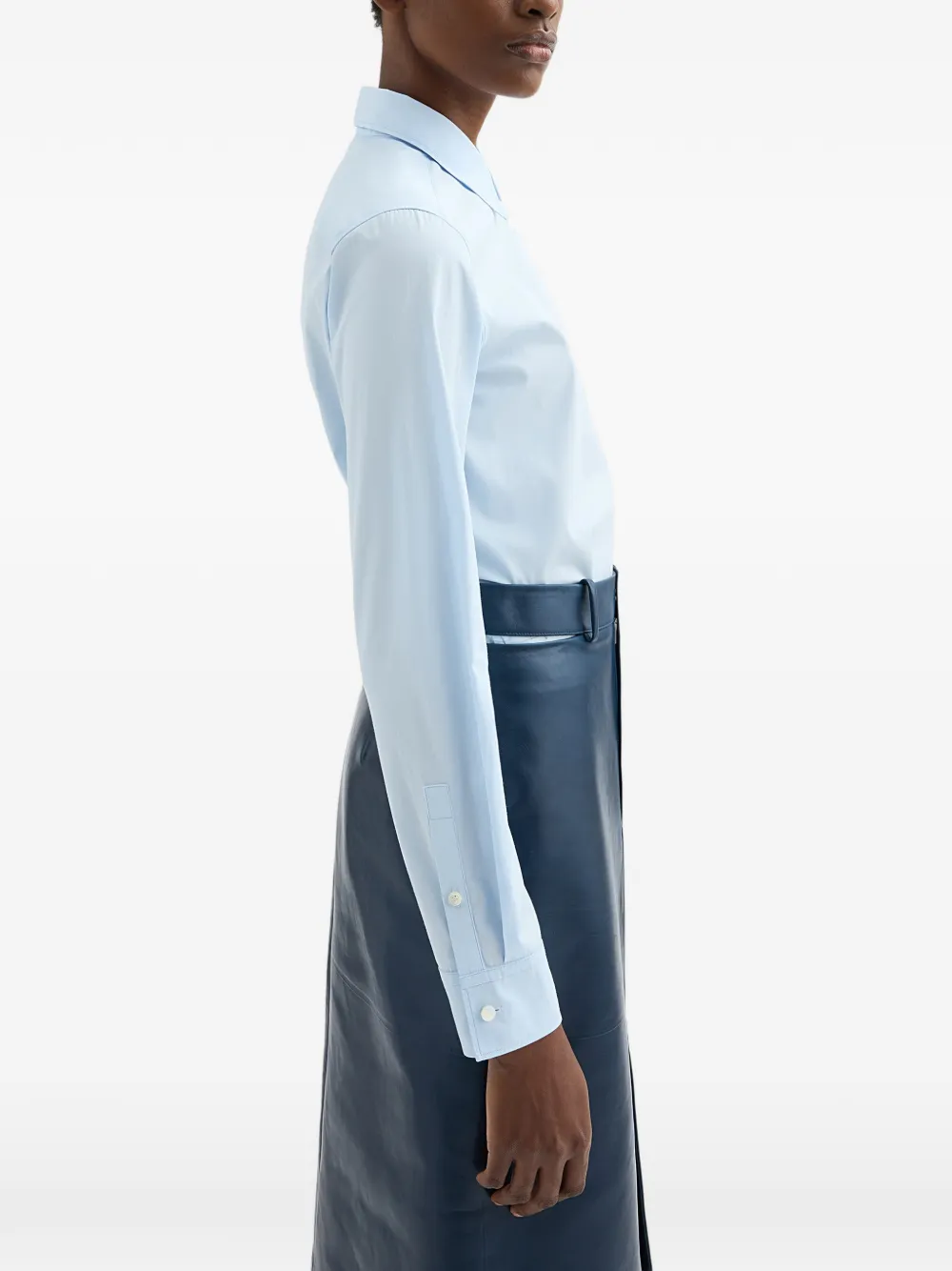  Jil Sander Lightweight Poplin Shirt - Blue 
