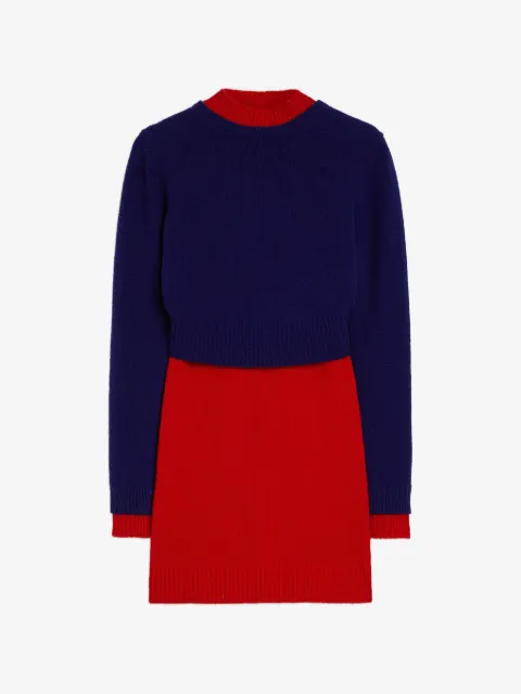 Jil Sander шерстяное платье мини