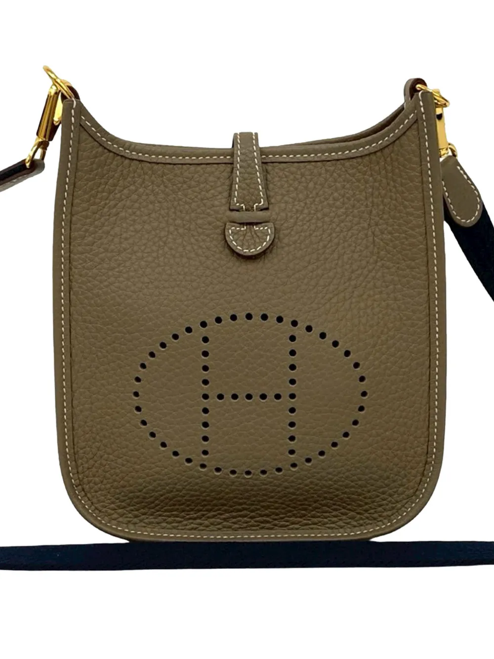 Hermès Pre-Owned Borsa a tracolla Evelyne Amazone TPM 16 in pelle Clemence 2024 - Marrone