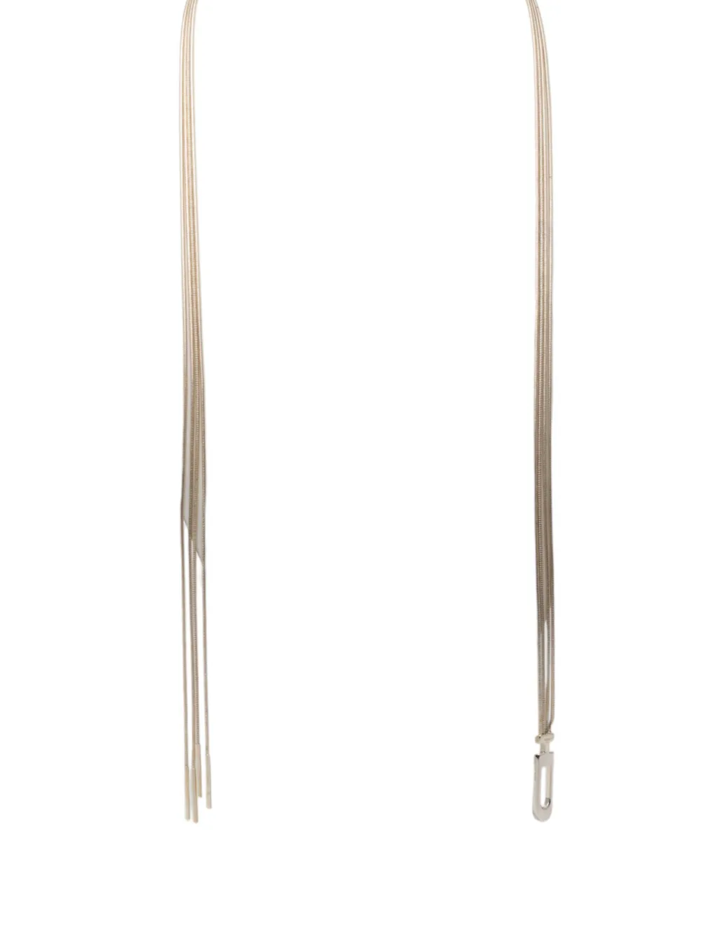 Gucci Pre-Owned 2000-2015 Sterling Silver Multistrand Lariat necklace - Argento