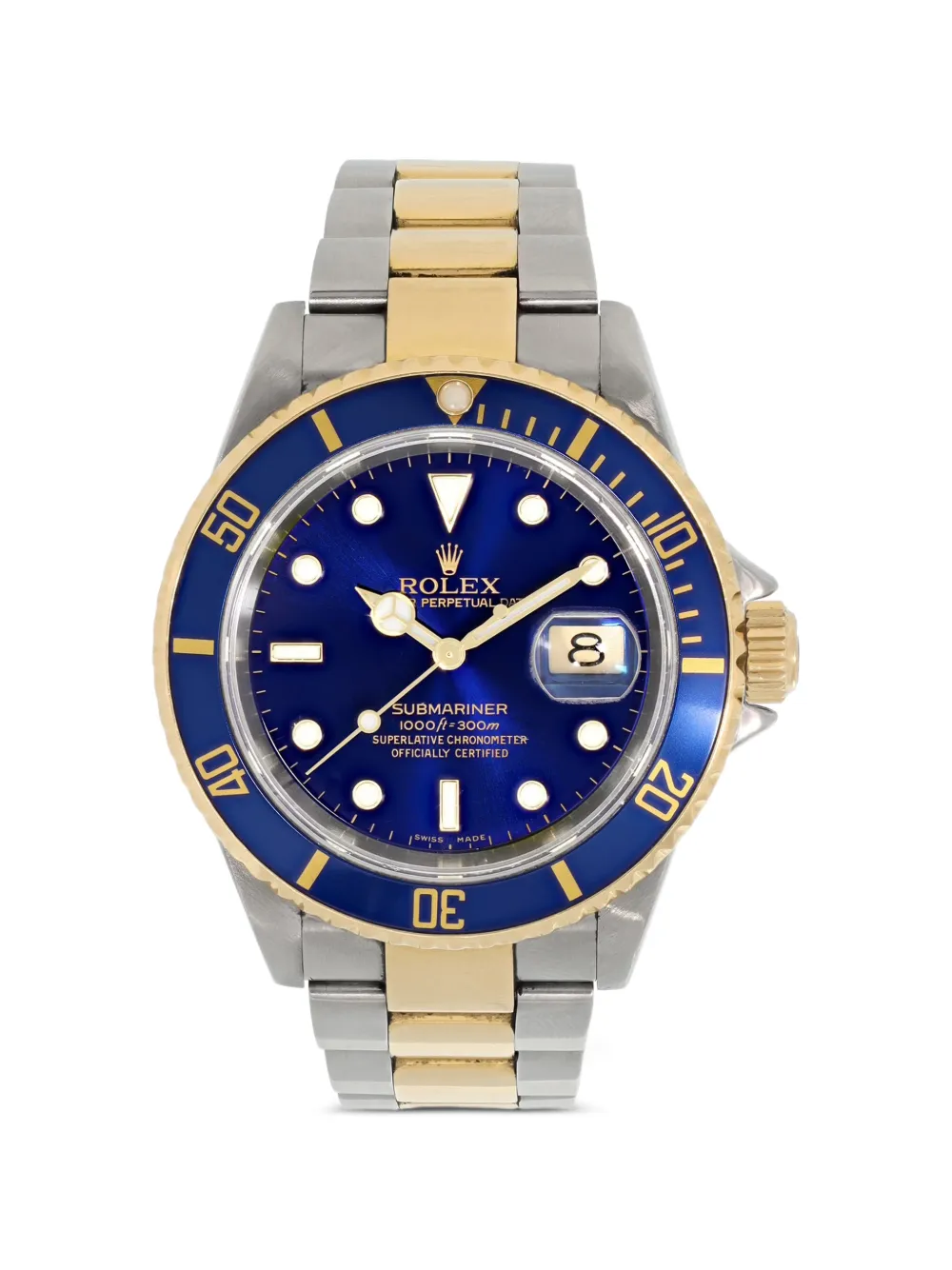 Rolex stainless steel blue 40mm submariner watch