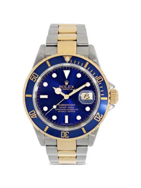 Rolex stainless steel blue 40mm submariner watch
