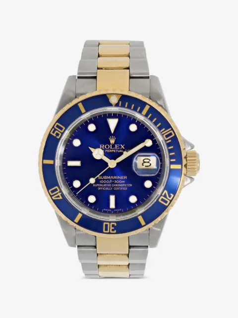 Rolex reloj Submariner de 40mm de acero inoxidable azul