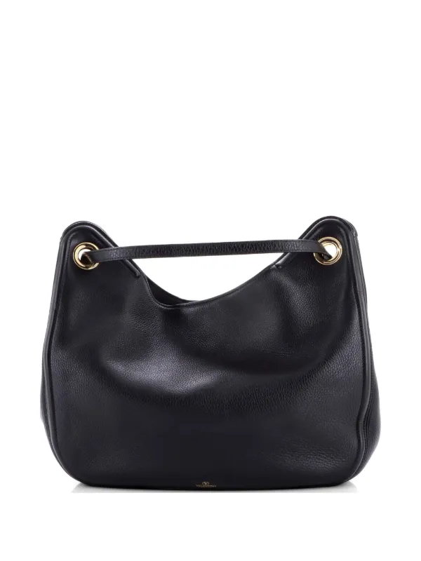 Valentino Garavani Pre-Owned Vロゴ ムーン レザー ミディアム 