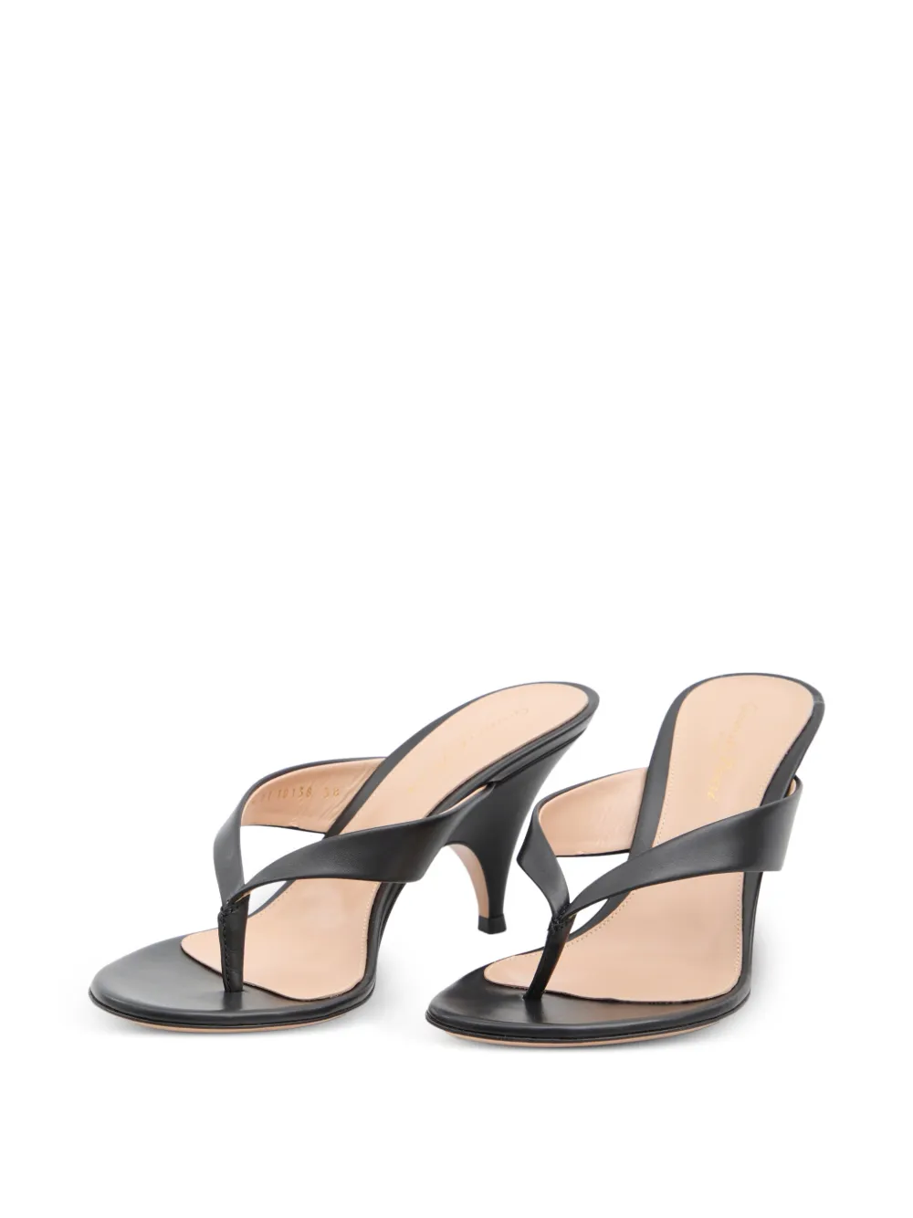Gianvito Rossi Sofia thong sandals Zwart