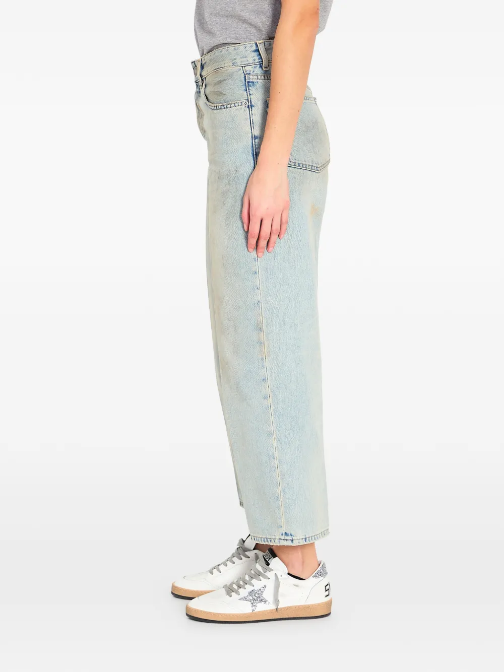  Haikure Betty Soft Stained Sky Stained Denim Jeans - White 