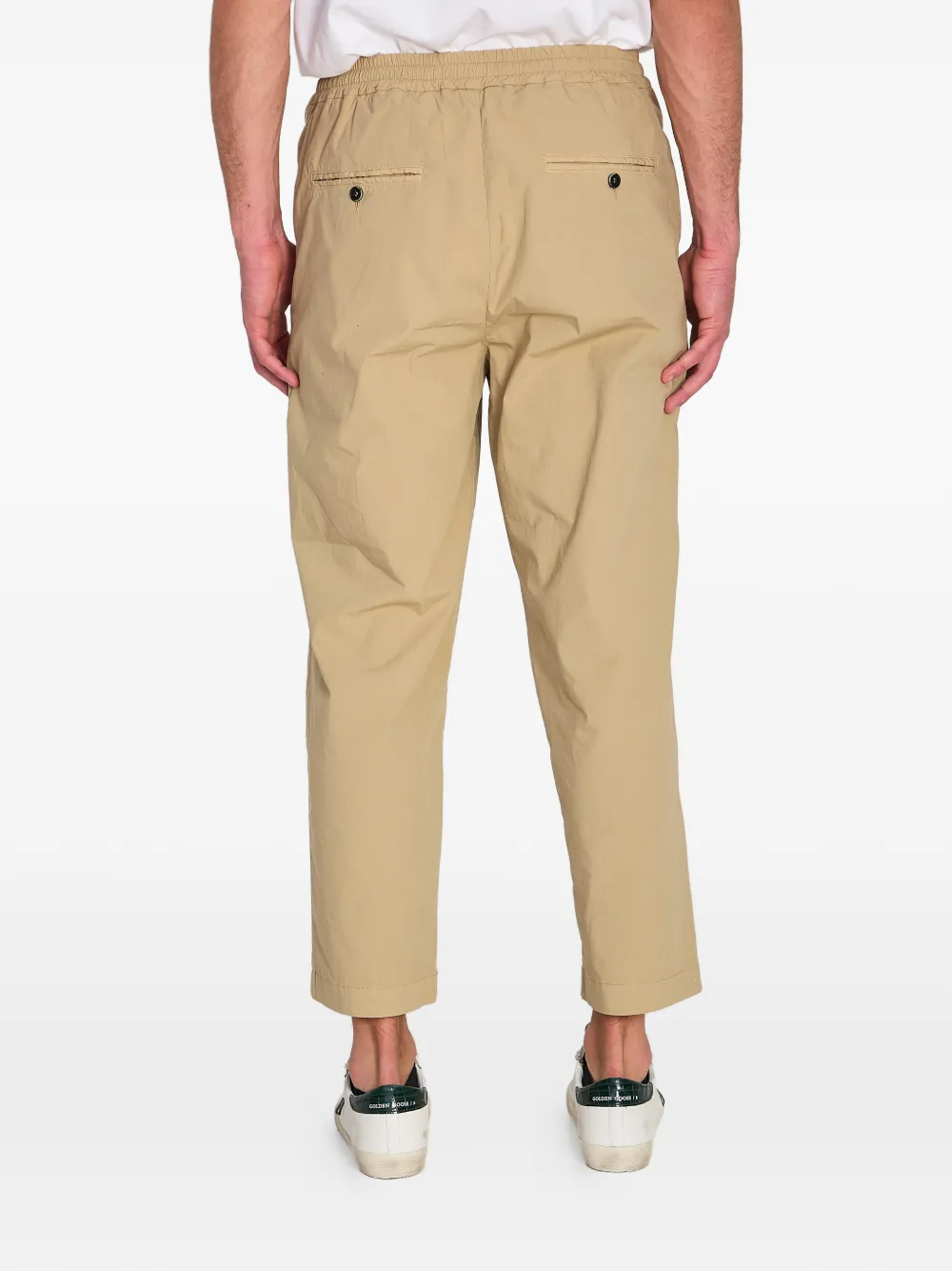 Barena Broek met elastische tailleband Beige