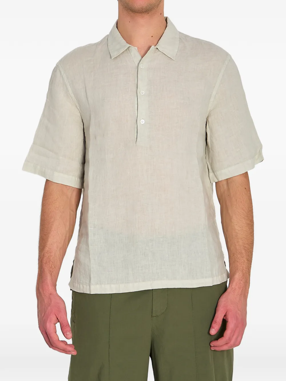 Barena linen polo shirt - Toni neutri