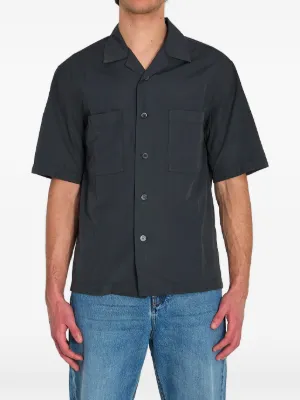 Studio Nicholson Texana Denim Shirt | Black | FARFETCH FI