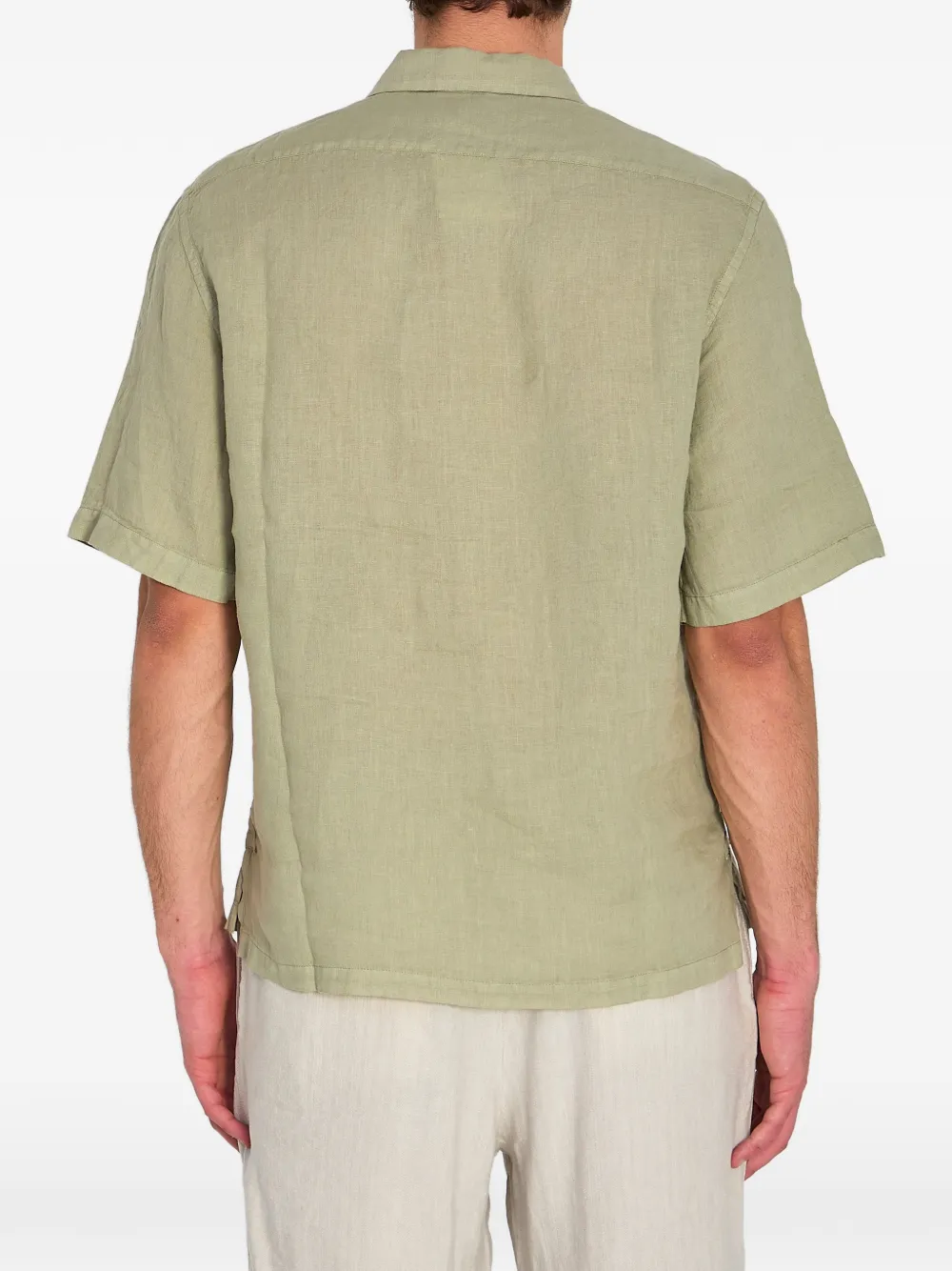 Barena Linnen poloshirt Groen