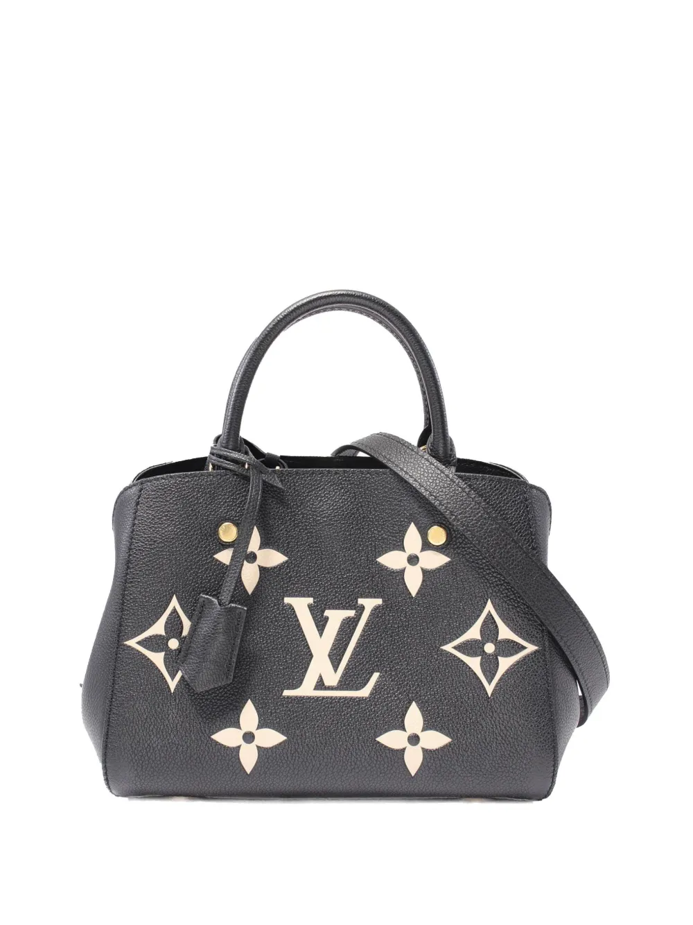 Louis Vuitton Pre-Owned 2021 Bicolor Monogram Empreinte Giant Montaigne BB satchel - Nero