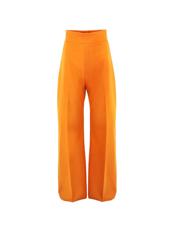 Carolina Herrera Wide-leg Diane Pants in Orange