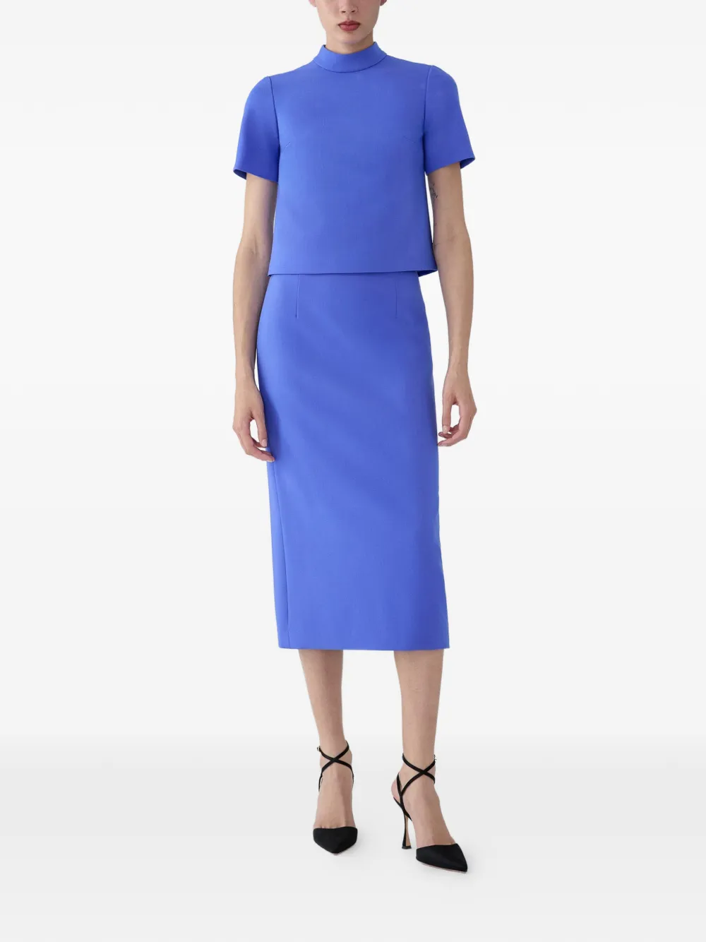  Carolina Herrera Pencil Skirt - Blue 