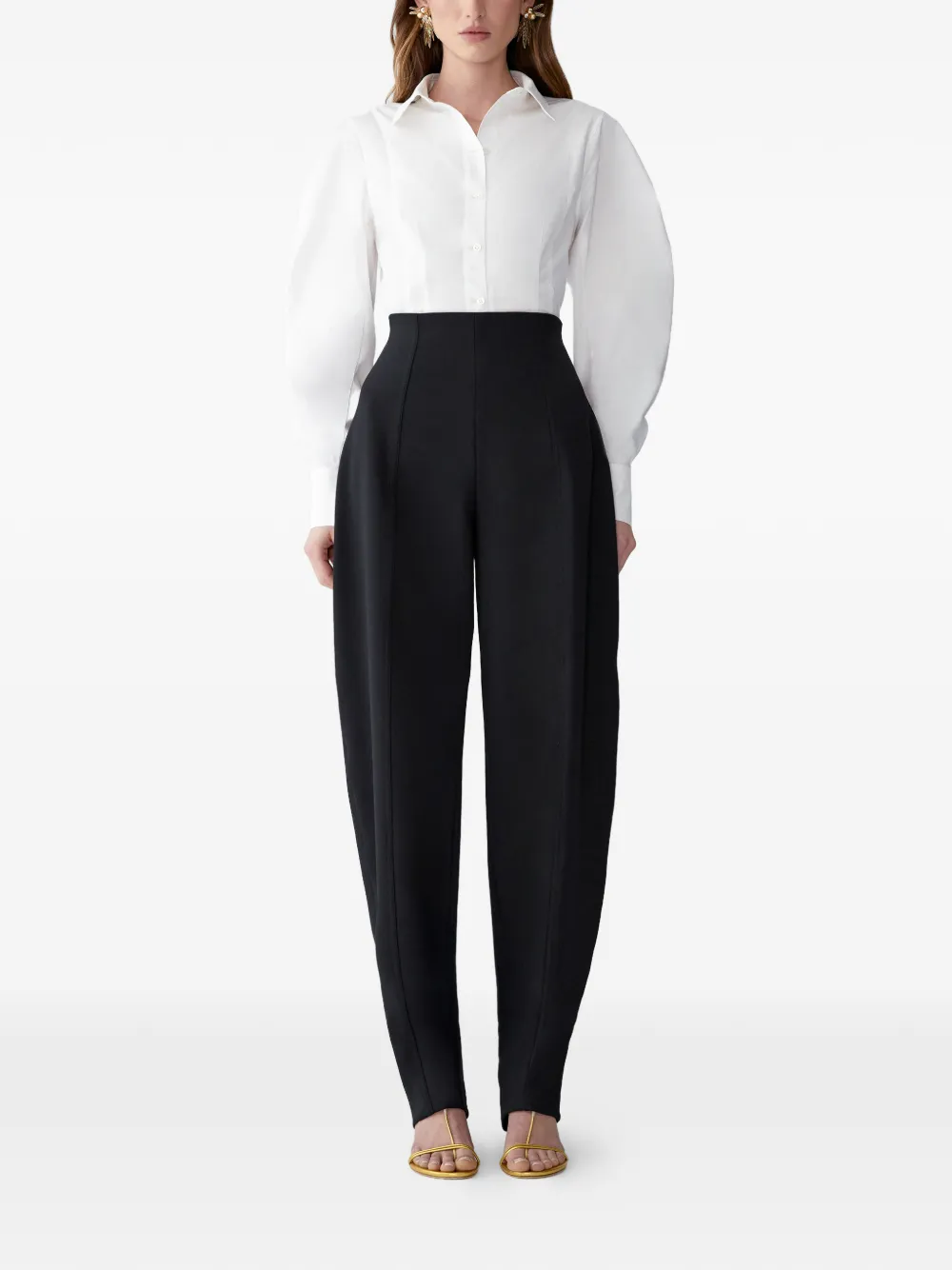 Carolina Herrera Blouse met mouwdetail Wit