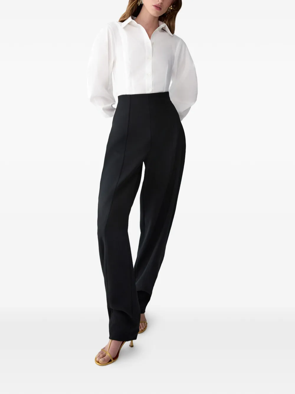 Carolina Herrera Blouse met mouwdetail Wit