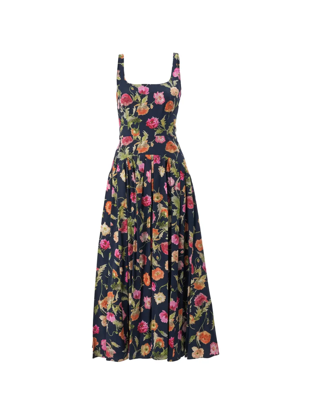 Carolina Herrera floral midi dress - Blu