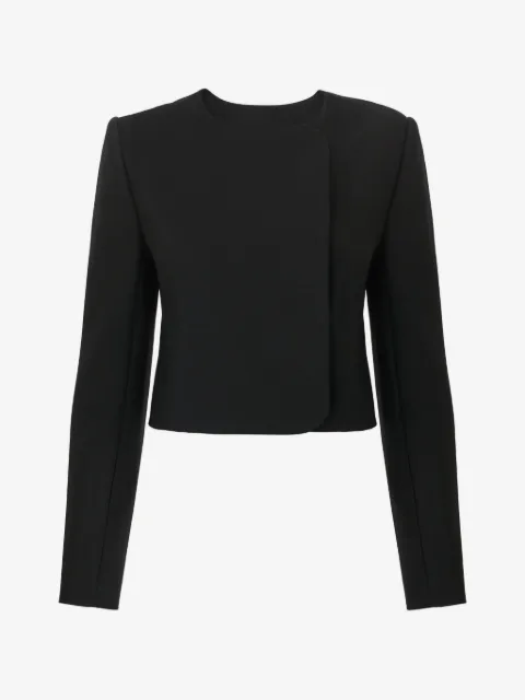 Carolina Herrera veste crop à boutonnière croisée