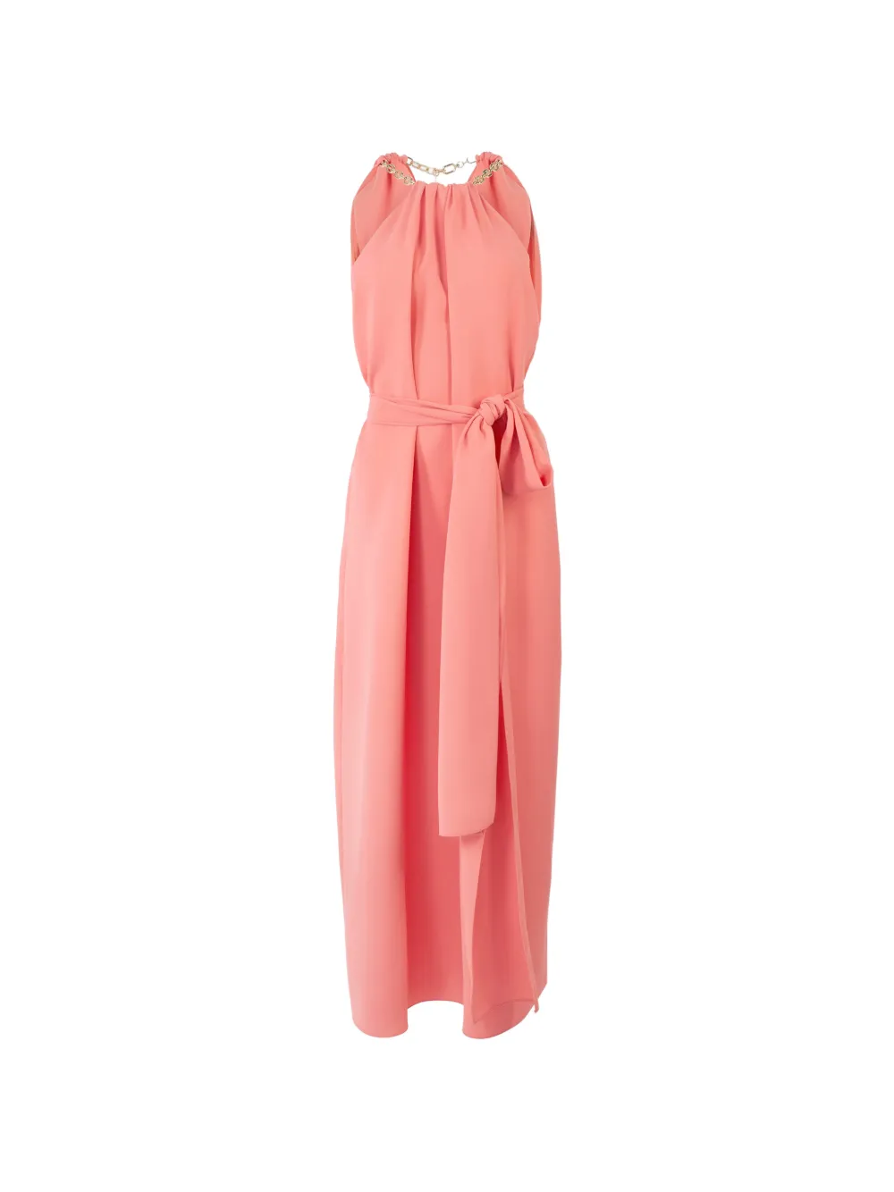 Carolina Herrera chain-strap halterneck midi satin dress - Rosa