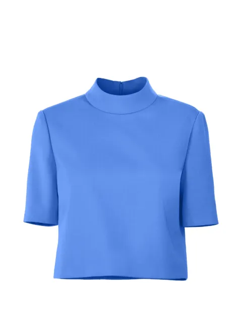 Carolina Herrera short-sleeve mock neck top