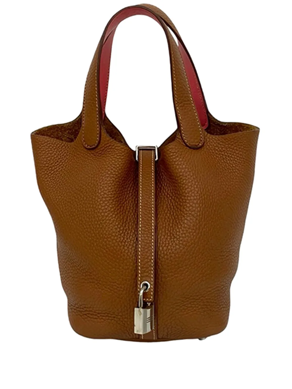 Hermès Pre-Owned 2018 Clemence and Swift Picotin Lock 18 Eclat handbag - Rosa