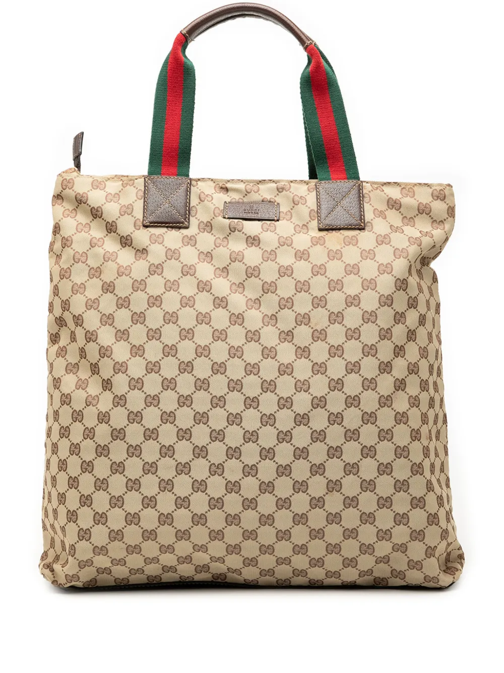 Gucci Pre-Owned 2000-2015 GG Canvas Web tote bag - Marrone