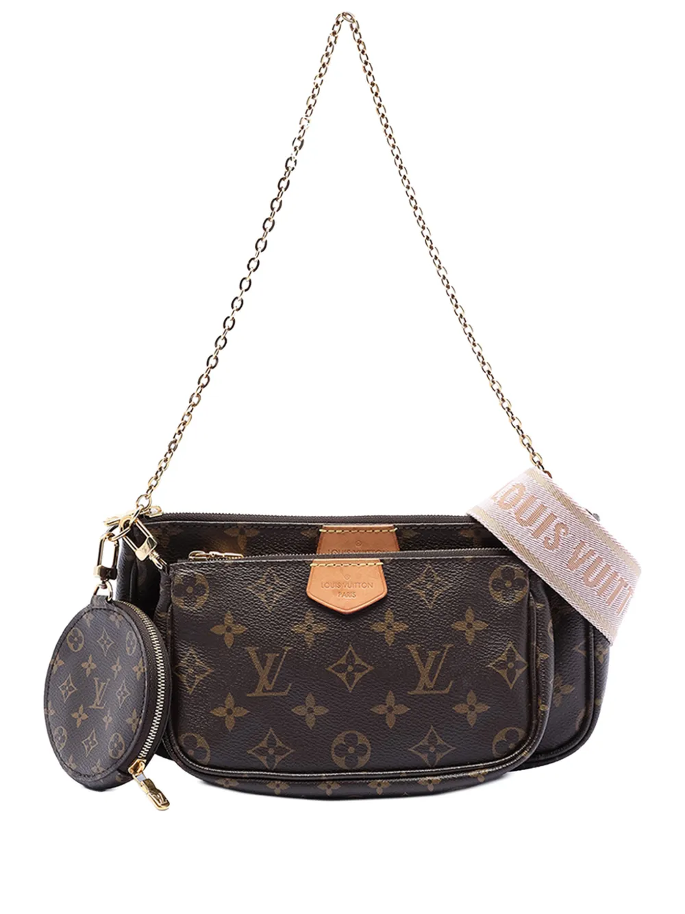 Louis Vuitton Pre-Owned 2020 Monogram Multi Pochette Accessoires satchel - Marrone