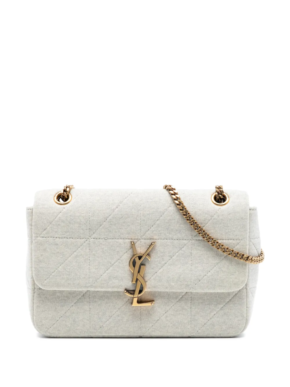 Saint Laurent Pre-Owned 2020 Medium Jersey Wool Patchwork Jamie crossbody bag - Marrone