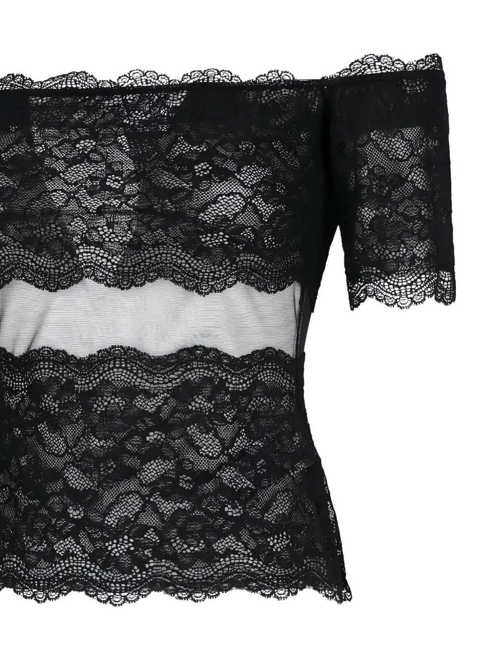  Blumarine Lace Blouse - Black 