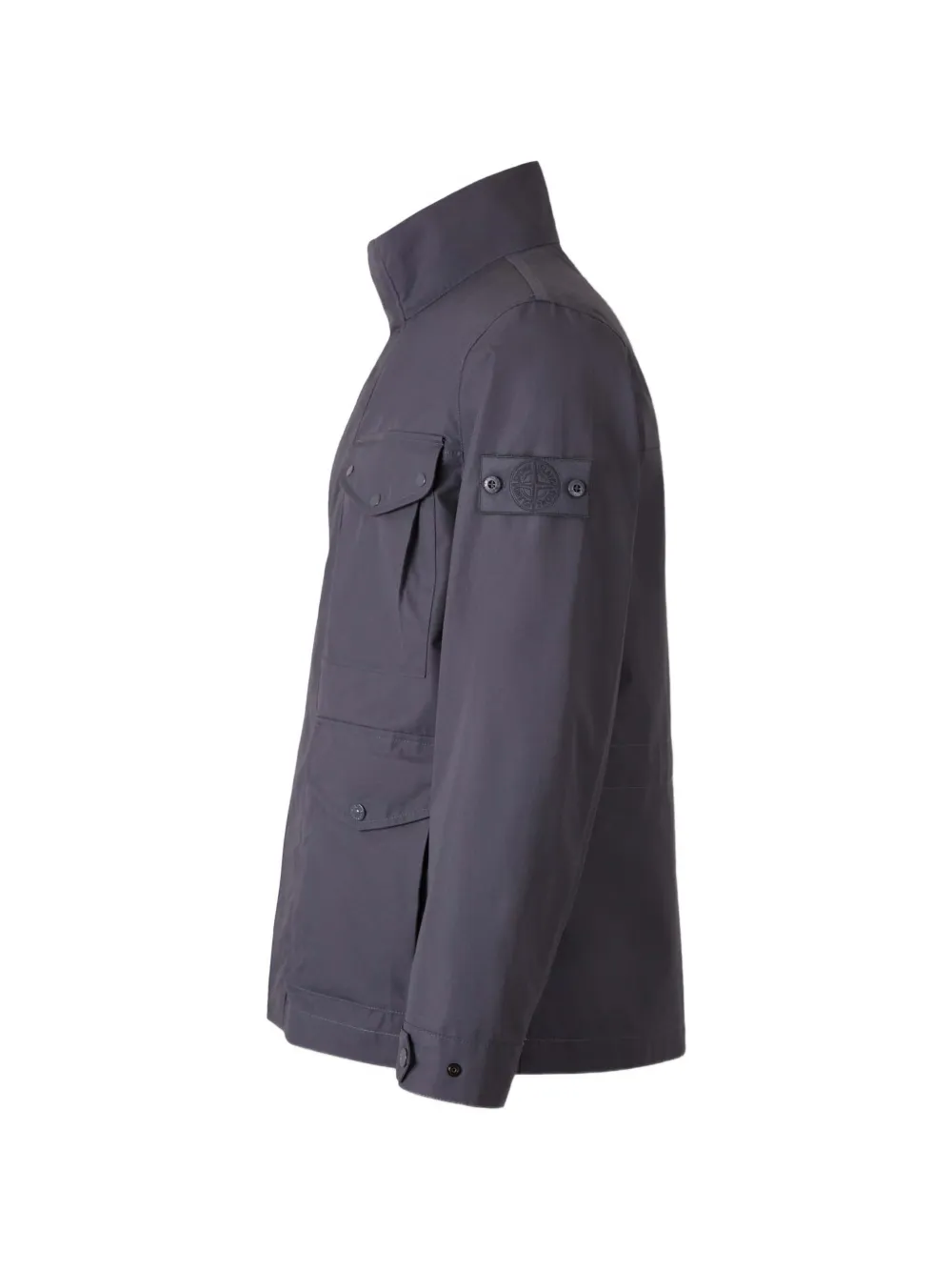 Stone Island Jack met klepzak en knopen Blauw
