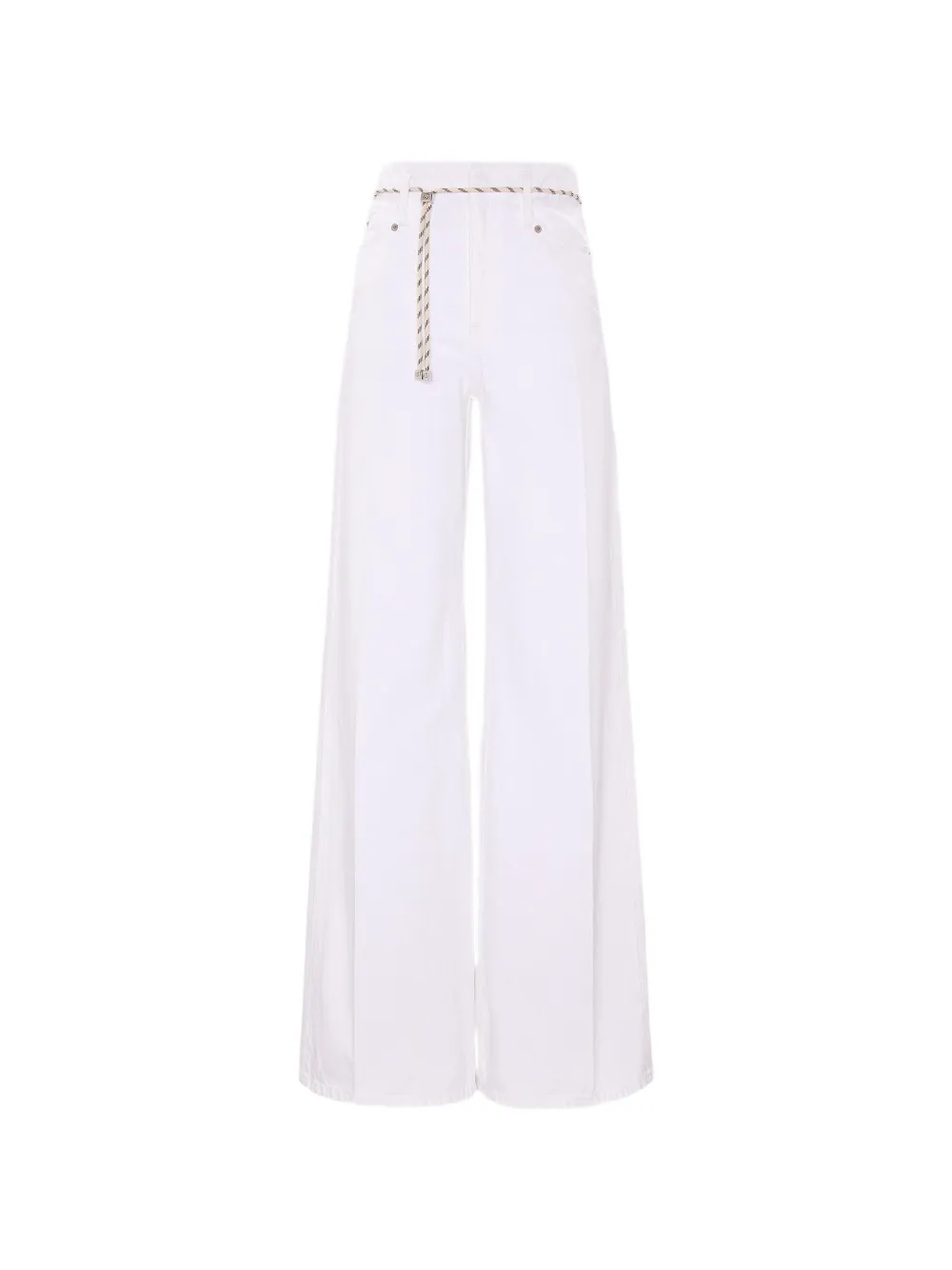 Dorothee Schumacher Denim Attraction rope belt denim jeans - Bianco