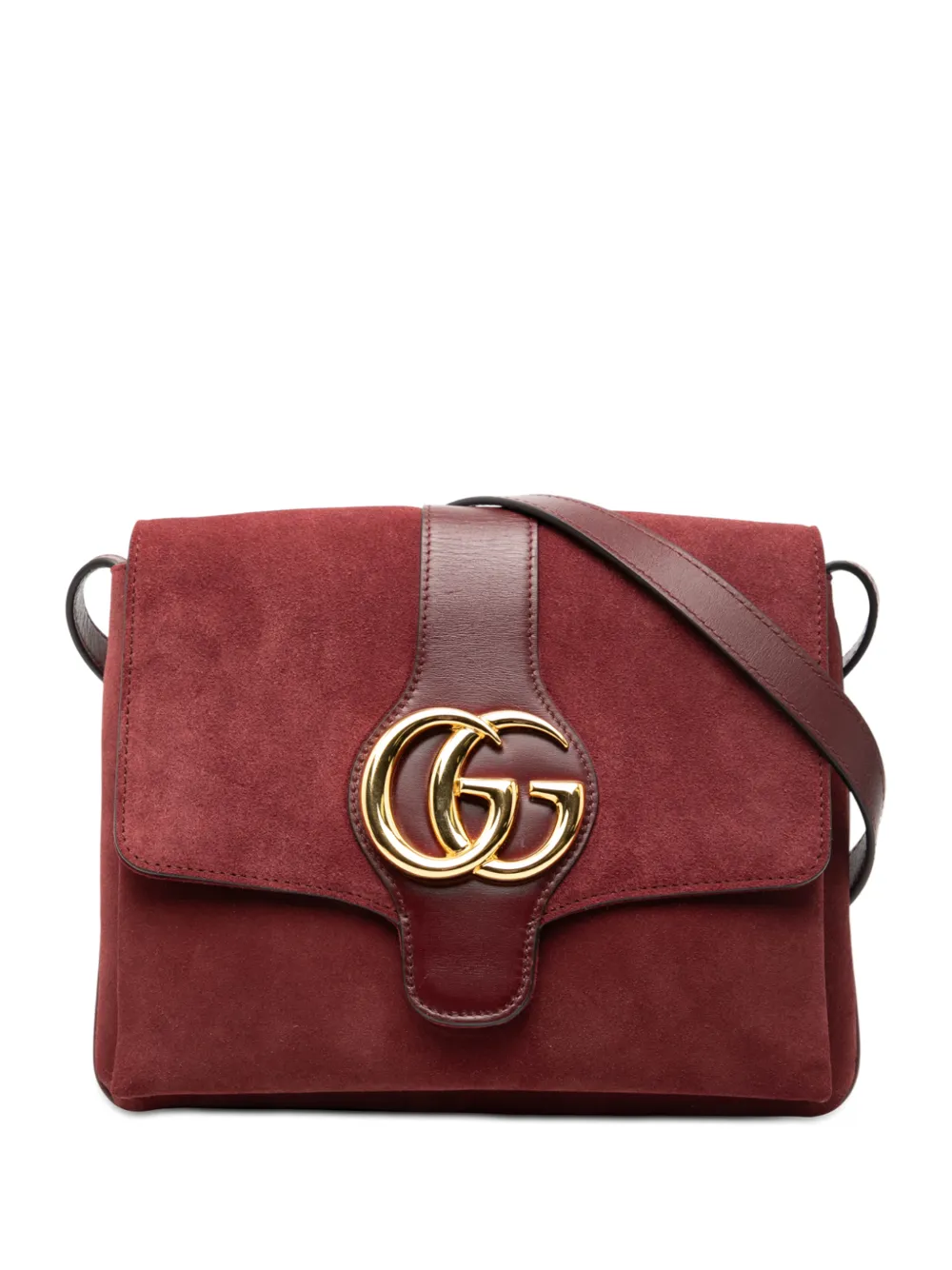 Gucci Pre-Owned 2016-2026 Medium Suede Arli crossbody bag - Rosso