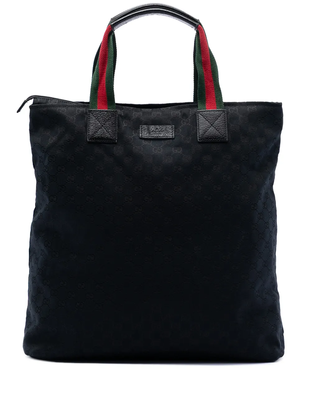 Gucci Pre-Owned 2000-2015 GG Canvas Web tote bag - Nero