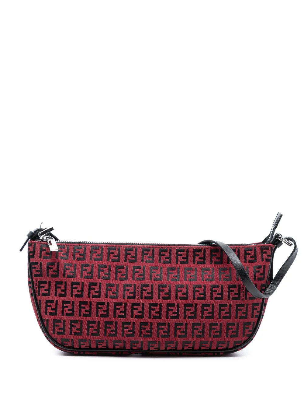 Fendi Pre-Owned 2000-2010 Zucchino Canvas Pochette shoulder bag - Rosso