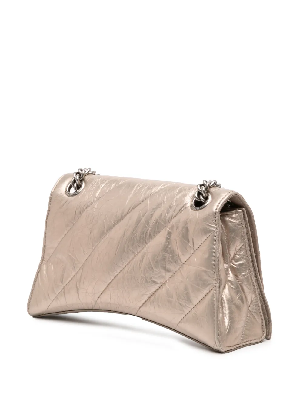 2011-2025 Small Metallic Calfskin Crush Chain Shoulder Bag