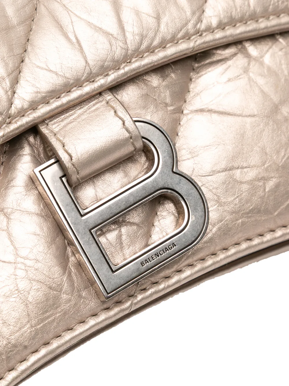 2011-2025 Small Metallic Calfskin Crush Chain Shoulder Bag