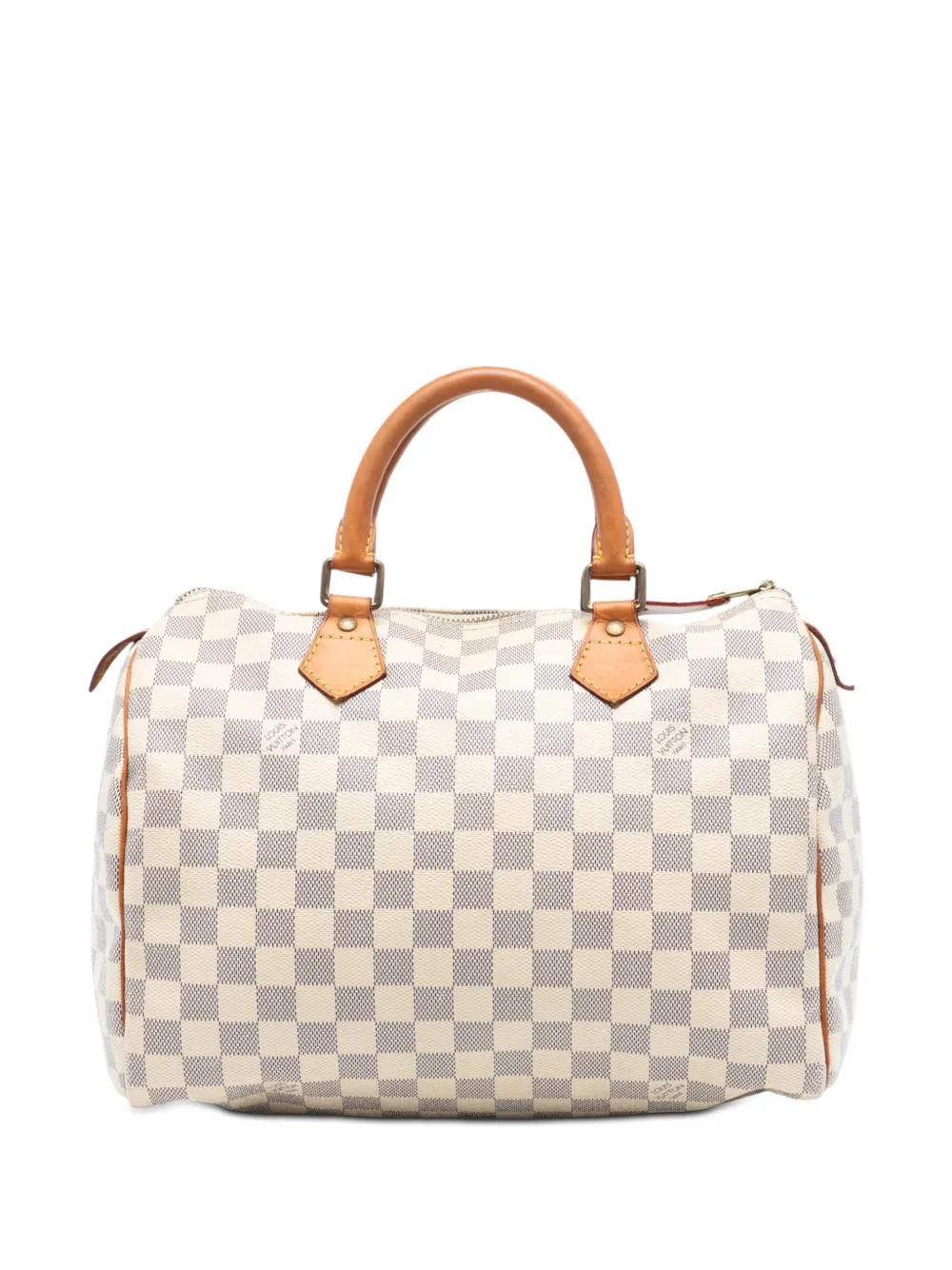 Louis Vuitton Pre-Owned 2012 Damier Azur Speedy 30 boston bag - Bianco