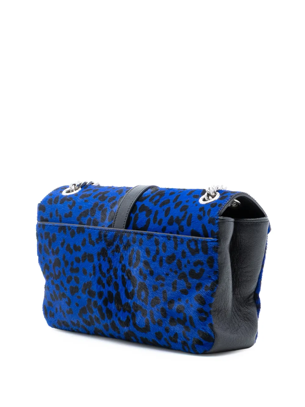  Saint Laurent Pre-owned Bolso De Hombro College Bag De Pelo De Poni Con Estampado De Leopardo 2015 - Azul 