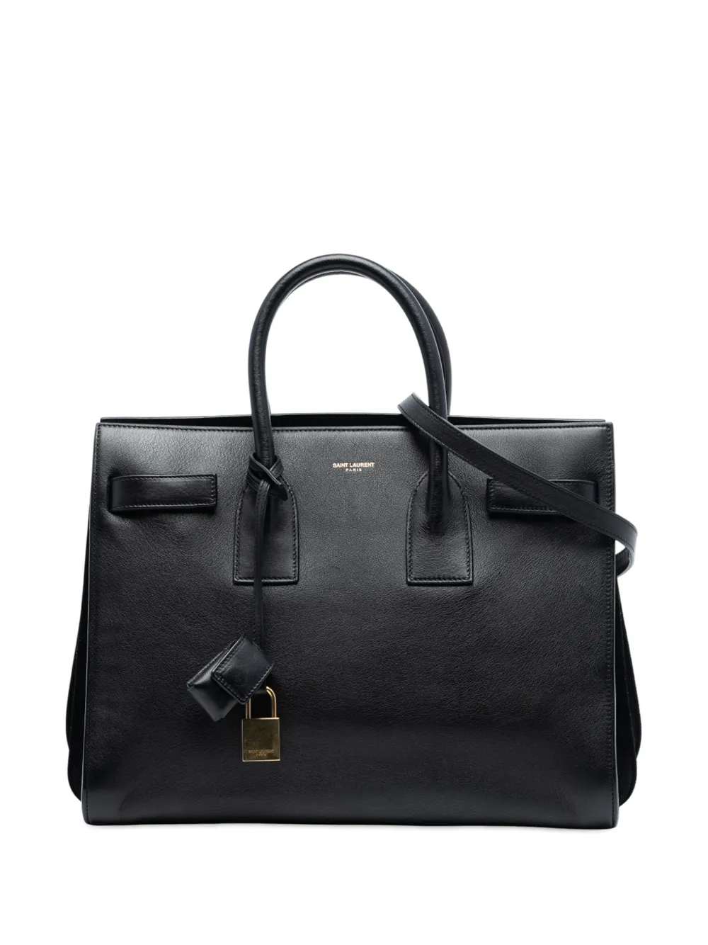 Saint Laurent Pre-Owned 2013-2025 Small Smooth Leather Sac De Jour satchel - Nero